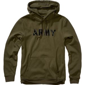 Brandit - Hoodie - Legerprint - Katoenmix - Regular Fit - Geborsteld Fleece