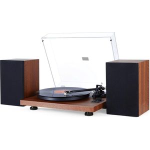 Equivera Platenspeler - Platenspeler met Bluetooth - Platenspeler Bluetooth - Platenspeler