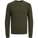 Jack & Jones - Heren Trui Ross Knit Crew Neck - Bruin - Maat L