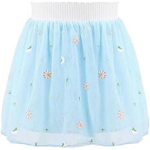 Meisjes Tutu Rok - 4 Lagen Geborduurde Tule Rok voor Verjaardag en Feest