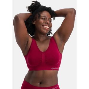 Bamboo Basics Naadloze BH Nova - 2-pack - Bordeaux Comfort BH Top - Maat XXL - Bamboe BH Zonder Beugel - Bamboe Ondergoed