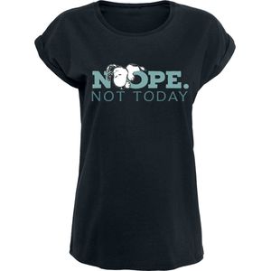 Peanuts Snoopy - Nope. Not Today Dames T-shirt - zwart - XXL