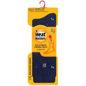 Heatholders, Superwarme Heren Ultra Lite Thermo Sokken Micro, Navy, Maat 39-45