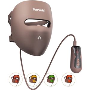 PARVALE® Led Gezichtsmasker Pro - Collageen & Led Masker - Infraroodlamp - Rood Licht Therapie - Infraroodtherapie - Red Light Therapy - Led Face Mask