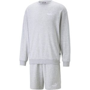 PUMA Relaxed Sweat Suit Heren Trainingspak - Light Gray Heather