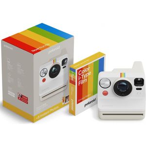 Polaroid Now Gen 3 Pebble White - Color Film Bundle - met 8 foto's
