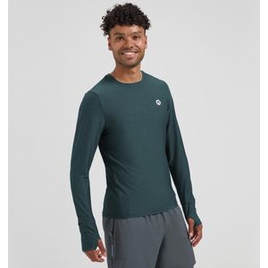 Rogelli Essential Heren Hardloopshirt Lange Mouwen - Sportshirt - Donkerblauw