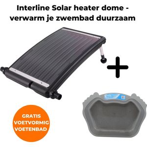 Interline Solar heater curve 7L - Pool Heater - Zwembadverwarming - Solarmat - Solar Zwembad Verwarming - Zwembad Verwarmen - Solar Verwaming Zwembad - Inclusief gratis voetvormig voetenbad