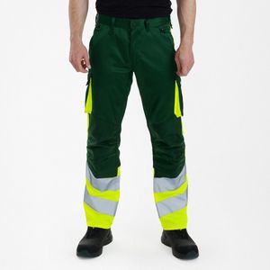 F. Engel - 2547-319 - Werkbroek - Repreve Groen/Geel - Veiligheidsbroek