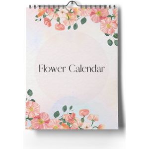 Bloemenkalender 2024 - A4 - Tijdloze kalender - 210 x 297 millimeter
