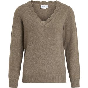 Vila - Nikolina - Trui - V-hals - Regular Fit - Lange Mouwen