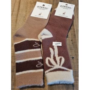 2 Paar - Kasjmier Sokken - Maat 39-42 - Zachte Sokken - Herfstsokken - Wintersokken - Huissokken