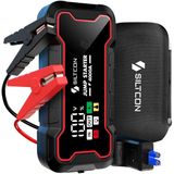 Siltcon® 12V 4-in-1 Jumpstarter Voor Auto - 4000A / 24.000 mAh Powerbank - Startkabels - Jumpstarters - 18W USB-C Snellader - LED Zaklamp - SOS Noodlicht - Noodpakket - Alle Voertuigen - Inclusief Opberghoes