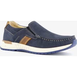 Hush Puppies leren heren instappers blauw - Maat 42 - Uitneembare zool