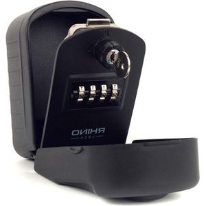 Secure Home & Secure Pro Zwart - Rhinolock met extra beveiliging - sleutelkastje met code