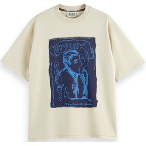 Scotch & Soda LOOSE FIT FRONT PRINTED ARTWORK T-SHIRT Heren T-Shirt - Maat L