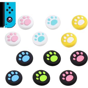12 stuks siliconen joystick afdekkingen voor analoge sticks in kattenklauw design - controller accessoires