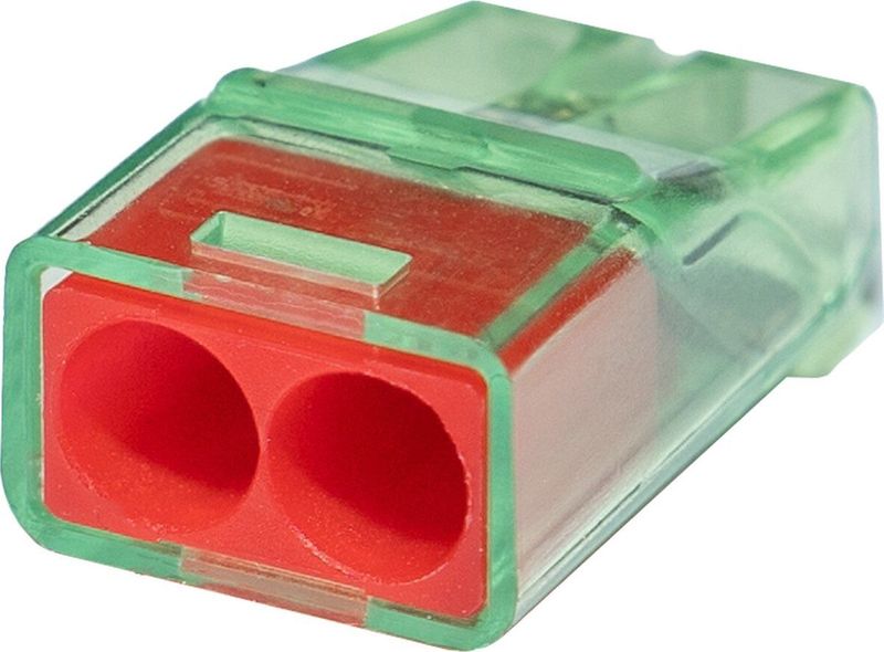 Steeklasklem - Transparant - 2-polig - 24A - 450V - Temperatuurbestendig