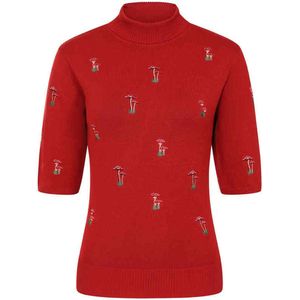 Banned - Mushroom Dreams - Gebreide Trui - Rood