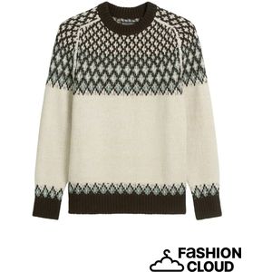 marc o'polo - Heren pull - Maat S - Mannen - Creme - scheerwol