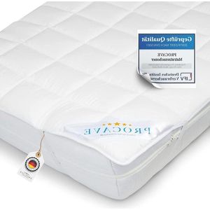 Micro-Comfort matrasbeschermer in verschillende maten - 100% made in Germany - onderbed Soft-Topper - matrasbeschermer boxspring bedden - geschikt voor 140x200 cm matrasbeschermer 140x200