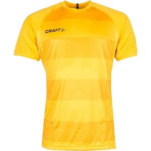 Craft Progress Graphic SS Shirt Heren Sportshirt - Maat L  - Mannen - geel