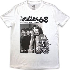 The Beatles - 1968 Heren T-shirt - S - Wit