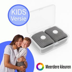 KIDS - Anti Misselijkheid Bandjes - Zeeziekte - Reisziekte - Anti Wagenziekte - Polsbandje - Grijs - kinderen