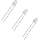 Led assortiment 3 mm. transparant - 400 stuks - 10 kleuren