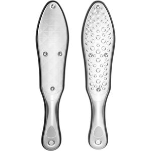 Allecto plus - Dubbelzijdige eeltvijl van roestvrij staal 304 - Roestvrij en ergonomisch - Verwijder eelt effectief