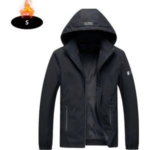 Livano Windjas Heren - Parka - Lente & Herfst - Jas - Volwassen - Windjack - Windbreaker - Outdoor - Zwart - S