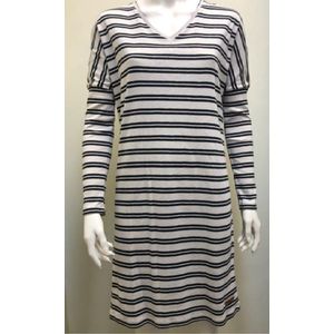 Moscow Off-White/ Zwart - Dress/ Jurk- Maat L