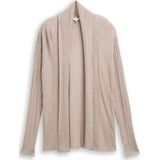 Tom Tailor - Cardigan - Open Vest - Regular Fit - Ribstructuur