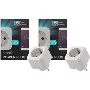 LSC Smart Connect - Smart Stopcontact - 2 stuks MULTI-pack | Compatibel met Google, Alexa, Siri | Smart Plug - Met Energiemonitoring
