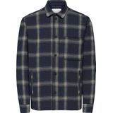 Only & Sons - Aiden Checked Twill - Overhemd - Donkerblauw - Grijs