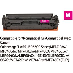 INKFIND 055 Magenta tonercartridge compatibel met Canon 055 Canon055 Magenta toner cartridge - 1-pack Magenta