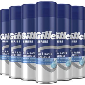 Gillette Series Vochtinbrengende Scheergel - Met Cacaoboter - 6 x 200ml