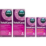 Voordeelactie! TotalCare solution 2 x 120 ml + cleaner 2 x 30 ml - Voordeelverpakking - Lenzenvloeistof