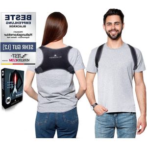 Vergelijkingswinnaar houdingcorrectie rugstabilisator - schouder- en rugsteun rechthouder (zwart)