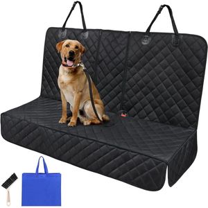 Autostoelhoezen voor honden 54"" W x 47"" L (universele maat)， krasbestendig duurzame hoes voor auto vrachtwagen met autogordels voor honden.