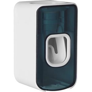 Opbergrek - Tandenborstelhouder - tandenborstelhouder en tandpastadispenser - automatische tandpastaknijper - 2-in-1 tandenborstel - voor thuis - blauw