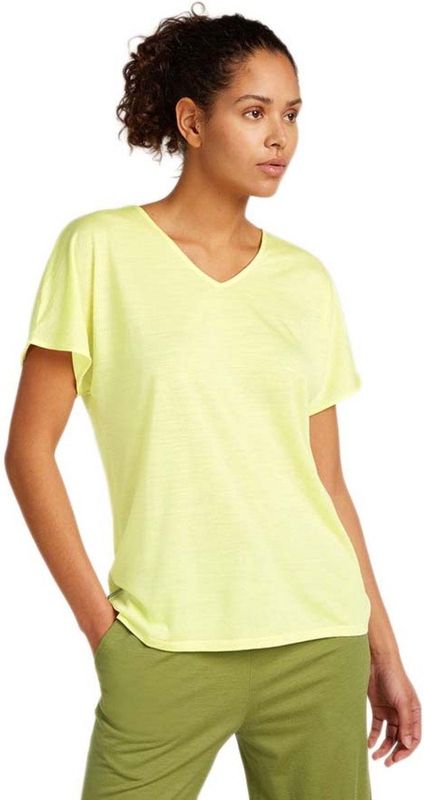 Icebreaker - Drayden Reversible S/S Top - Merinoshirt - Geel