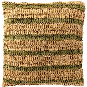 Dutch Decor - ANTONY - Sierkussen - Olive Branch - 45x45 cm - Groen en Bruin - Inclusief Binnenkussen