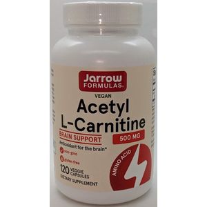 Acetyl-L-carnitine 500mg 120 capsules - antioxidant bescherming voor het brein | Jarrow Formulas