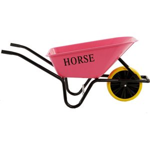 Horse Kruiwagen met antilek band -Gemonteerd geleverd - kruiwagen roze - kruiwagen 100 liter