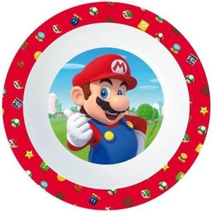 Stor Schaaltje Super Mario Bros Junior 16 X 4 Cm Rood/wit