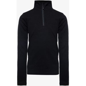 Mountain Peak kinder thermoshirt met rits zwart - Maat 110