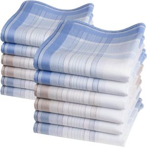 Heren zakdoeken 100% katoen 40x40 cm in diverse patronen