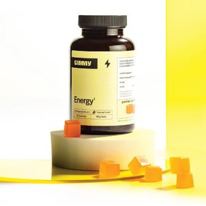 GIMMY Energy - Vitamine gummies voor meer energie - geen capsule, poeder of tablet - CoQ10, Ginseng, Vitamine B8, Vitamine B12 & Vitamine D3 - Vegan & Suikervrij - ontwikkeld door apothekers - 100% natuurlijk supplement - 60 gummies