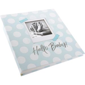 Babyfotoalbum Hallo Baby mint/blue